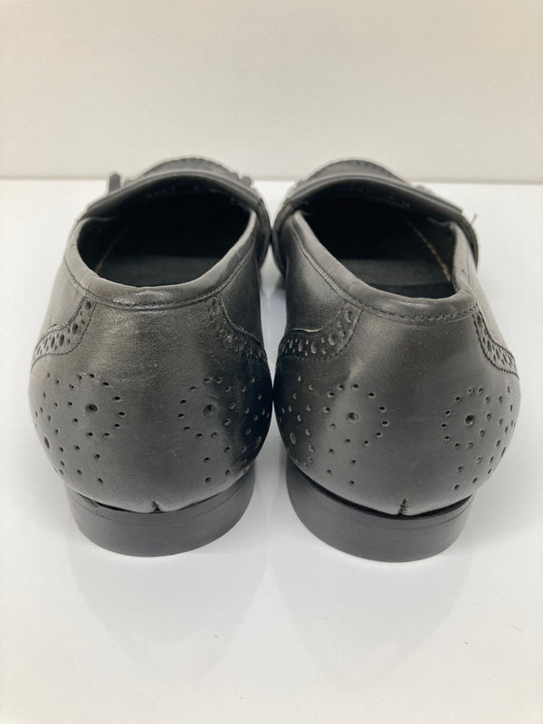 【中古品】【メンズ】 The Men's Store by Bloomingdale's ザ メンズストア バイ ブルーミング デールズ LEATHER FRINGE LOAFERS レザーフリンジローファー 革靴 178-260724-kk-05-hon サイズ：9 カラー：BLACK 万代Net店