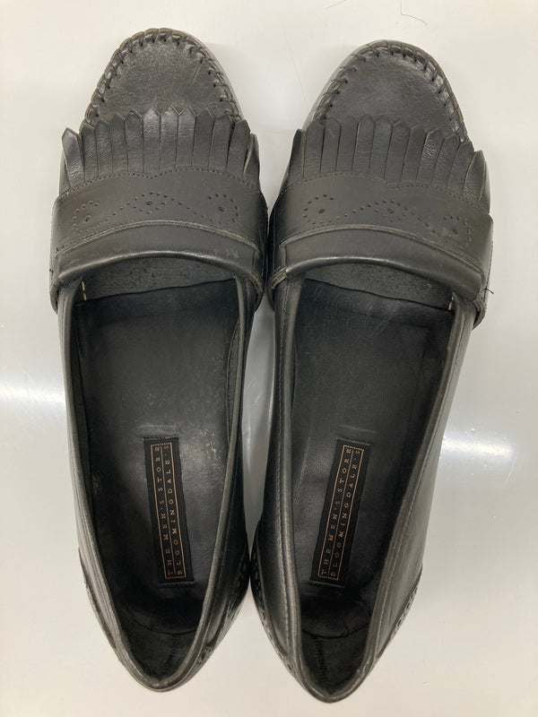 【中古品】【メンズ】 The Men's Store by Bloomingdale's ザ メンズストア バイ ブルーミング デールズ LEATHER FRINGE LOAFERS レザーフリンジローファー 革靴 178-260724-kk-05-hon サイズ：9 カラー：BLACK 万代Net店