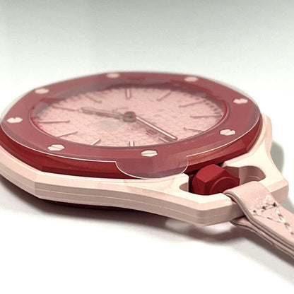 【未使用品】【メンズ】 未使用 SWATCH × AUDEMARS PIGUET/ROYAL POP OTTO ROSSO スウォッチ オーデマピゲ ロイヤルポップ SSX03R100N ピンク ポケットウォッチ 懐中時計 付属有 195-260707-SS-02-ich 万代Net店