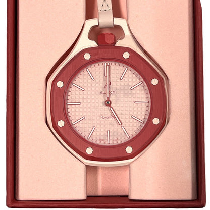 【未使用品】【メンズ】 未使用 SWATCH × AUDEMARS PIGUET/ROYAL POP OTTO ROSSO スウォッチ オーデマピゲ ロイヤルポップ SSX03R100N ピンク ポケットウォッチ 懐中時計 付属有 195-260707-SS-02-ich 万代Net店