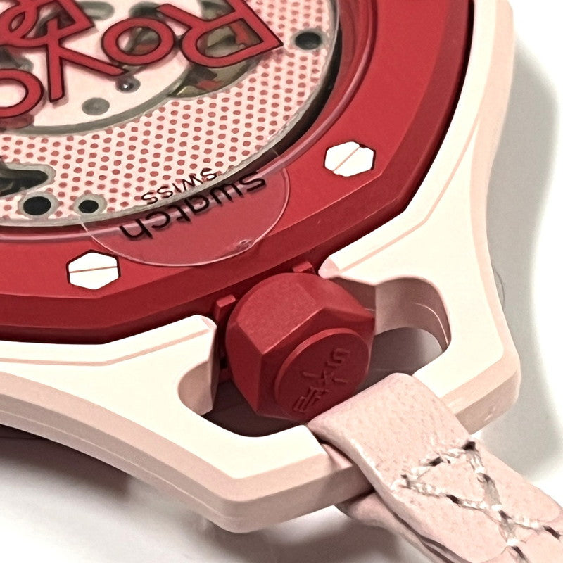 【未使用品】【メンズ】 未使用 SWATCH × AUDEMARS PIGUET/ROYAL POP OTTO ROSSO スウォッチ オーデマピゲ ロイヤルポップ SSX03R100N ピンク ポケットウォッチ 懐中時計 付属有 195-260707-SS-02-ich 万代Net店
