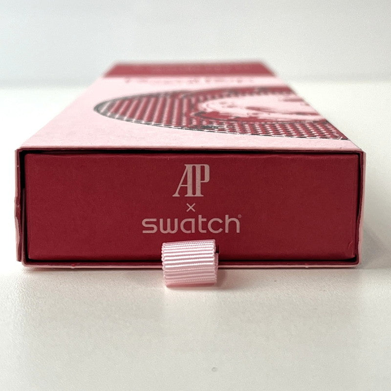 【未使用品】【メンズ】 未使用 SWATCH × AUDEMARS PIGUET/ROYAL POP OTTO ROSSO スウォッチ オーデマピゲ ロイヤルポップ SSX03R100N ピンク ポケットウォッチ 懐中時計 付属有 195-260707-SS-02-ich 万代Net店