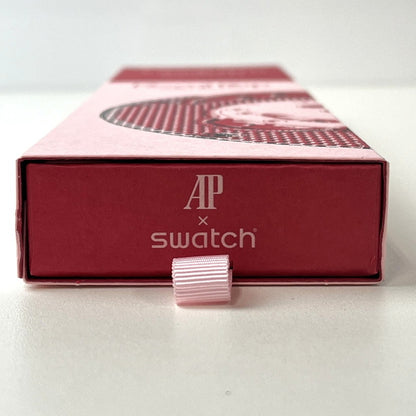【未使用品】【メンズ】 未使用 SWATCH × AUDEMARS PIGUET/ROYAL POP OTTO ROSSO スウォッチ オーデマピゲ ロイヤルポップ SSX03R100N ピンク ポケットウォッチ 懐中時計 付属有 195-260707-SS-02-ich 万代Net店