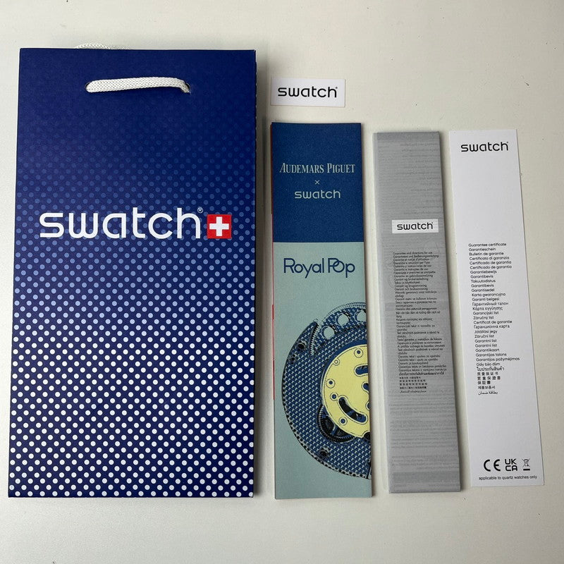 【未使用品】【メンズ】 未使用 SWATCH × AUDEMARS PIGUET/ROYAL POP OTTO ROSSO スウォッチ オーデマピゲ ロイヤルポップ SSX03R100N ピンク ポケットウォッチ 懐中時計 付属有 195-260707-SS-02-ich 万代Net店