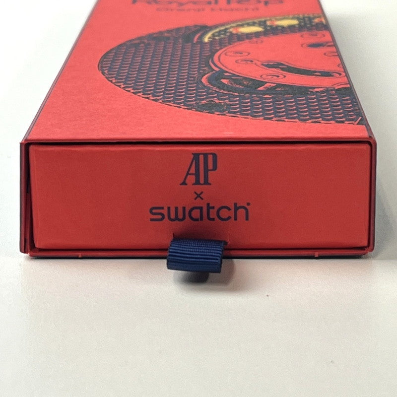 【未使用品】【メンズ】 未使用 SWATCH × AUDEMARS PIGUET/ROYAL POP ORENJI HACHI スウォッチ オーデマピゲ SSX03L103N ブルー×オレンジ ロイヤルポップ ポケットウォッチ 懐中時計 付属有 195-260707-SS-01-ich 万代Net店
