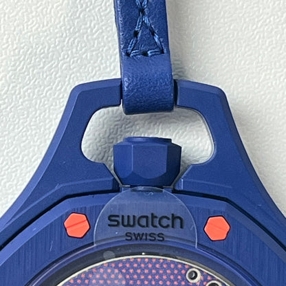 【未使用品】【メンズ】 未使用 SWATCH × AUDEMARS PIGUET/ROYAL POP ORENJI HACHI スウォッチ オーデマピゲ SSX03L103N ブルー×オレンジ ロイヤルポップ ポケットウォッチ 懐中時計 付属有 195-260707-SS-01-ich 万代Net店