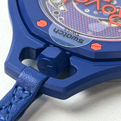 【未使用品】【メンズ】 未使用 SWATCH × AUDEMARS PIGUET/ROYAL POP ORENJI HACHI スウォッチ オーデマピゲ SSX03L103N ブルー×オレンジ ロイヤルポップ ポケットウォッチ 懐中時計 付属有 195-260707-SS-01-ich 万代Net店
