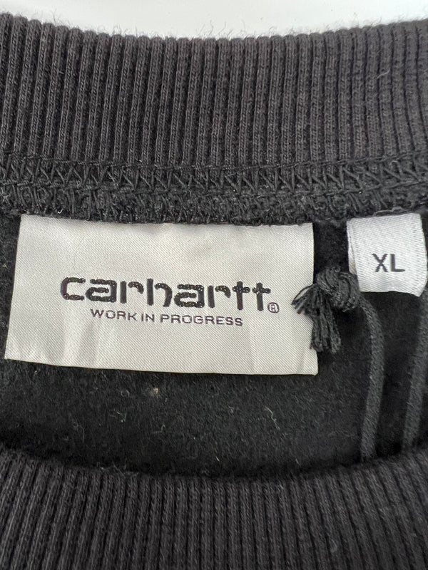 【中古美品】【メンズ】 Carhartt WIP カーハート ワークインプログレス AMERICAN SCRIPT SWEAT I025475 150-260710-kk-07-hon サイズ：XL カラー：ブラック 万代Net店
