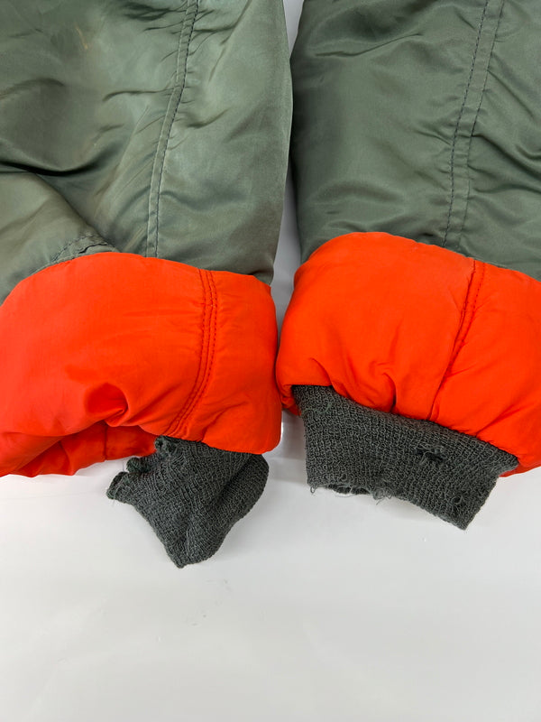 【ジャンク品】【メンズ】 U.S.AIR FORCE アメリカ空軍 N-3B FLIGHT JACKET MIL-J-6279H 2205-224-1356 VINTAGE 民間用フライトジャケット アウター ヴィンテージ 146-260710-kk-14-hon サイズ：L カラー：SAGE GREEN 万代Net店