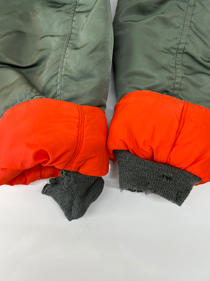 【ジャンク品】【メンズ】 U.S.AIR FORCE アメリカ空軍 N-3B FLIGHT JACKET MIL-J-6279H 2205-224-1356 VINTAGE 民間用フライトジャケット アウター ヴィンテージ 146-260710-kk-14-hon サイズ：L カラー：SAGE GREEN 万代Net店
