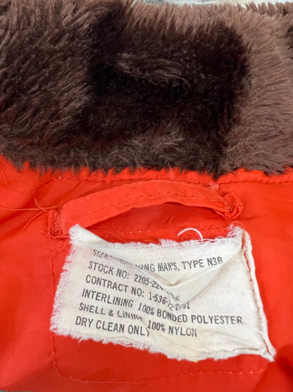 【ジャンク品】【メンズ】 U.S.AIR FORCE アメリカ空軍 N-3B FLIGHT JACKET MIL-J-6279H 2205-224-1356 VINTAGE 民間用フライトジャケット アウター ヴィンテージ 146-260710-kk-14-hon サイズ：L カラー：SAGE GREEN 万代Net店