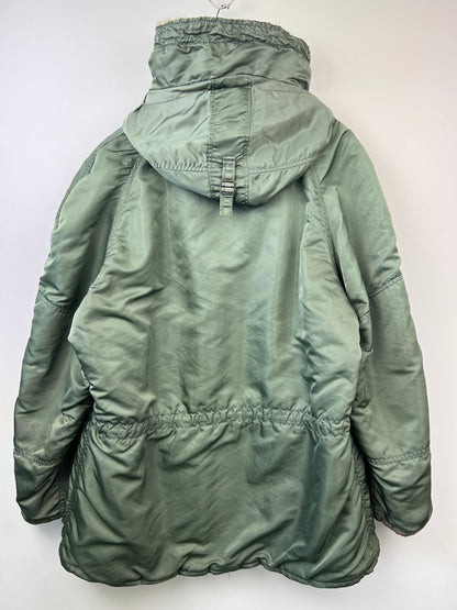 【ジャンク品】【メンズ】 U.S.AIR FORCE アメリカ空軍 N-3B FLIGHT JACKET MIL-J-6279H 2205-224-1356 VINTAGE 民間用フライトジャケット アウター ヴィンテージ 146-260710-kk-14-hon サイズ：L カラー：SAGE GREEN 万代Net店