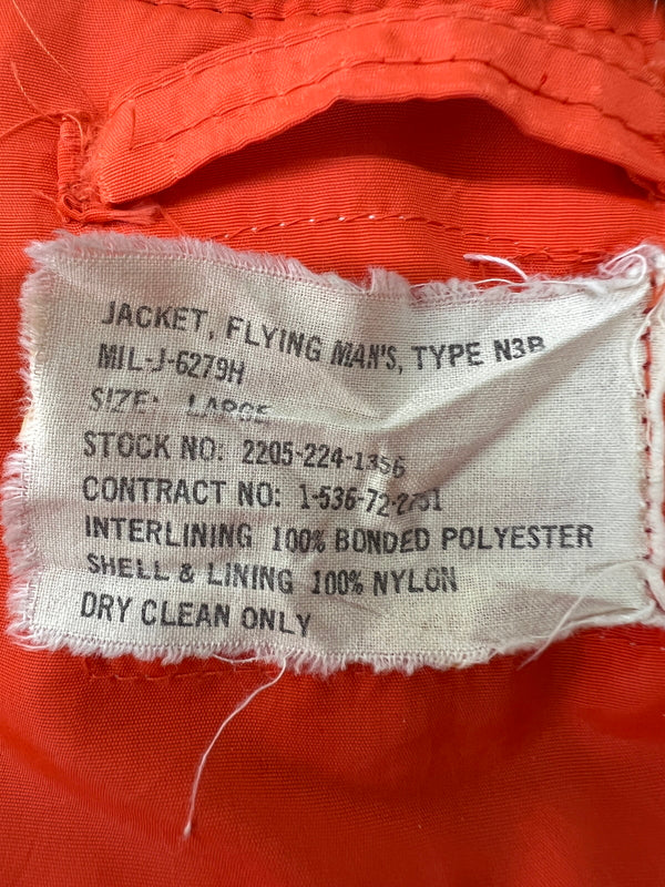 【ジャンク品】【メンズ】 U.S.AIR FORCE アメリカ空軍 N-3B FLIGHT JACKET MIL-J-6279H 2205-224-1356 VINTAGE 民間用フライトジャケット アウター ヴィンテージ 146-260710-kk-14-hon サイズ：L カラー：SAGE GREEN 万代Net店