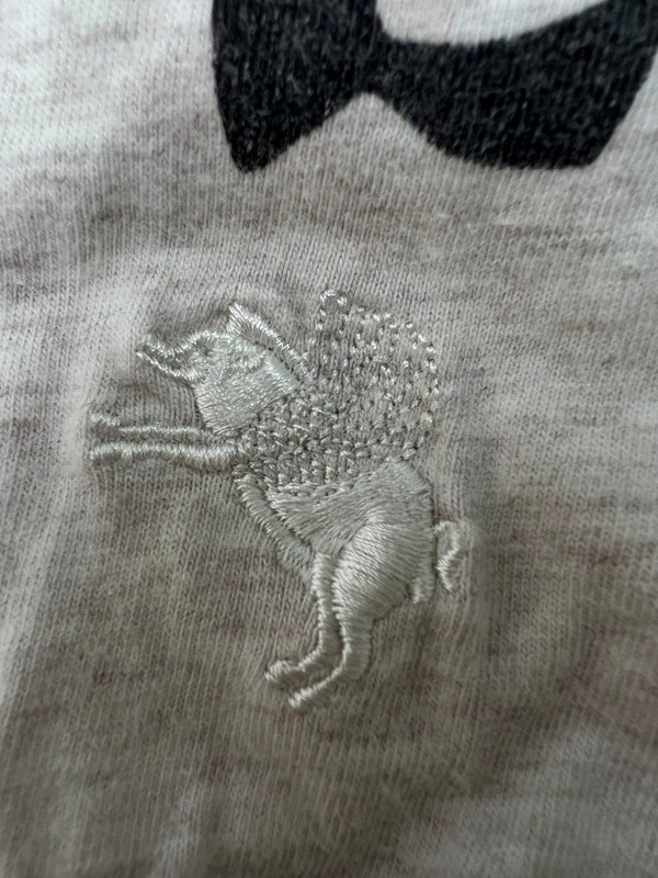 【中古品】【メンズ】 YAMANE DESIGN LABORATORY ヤマネ デザイン ラボラトリー L/S CAT PRINT TEE ロングスリーブ キャット プリント Tシャツ 長袖 トップス 178-260719-kk-8-hon カラー：グレー 万代Net店