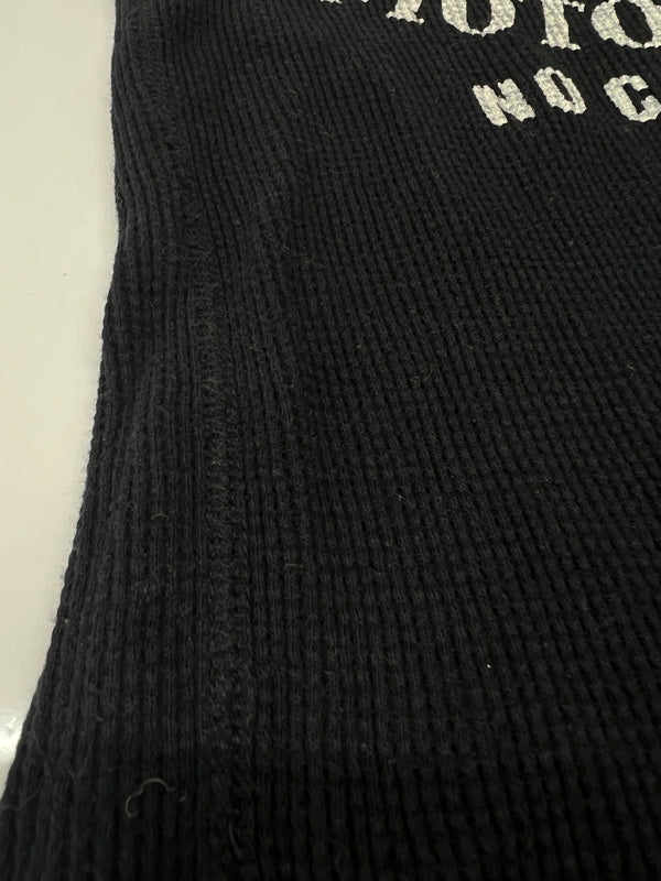 【中古品】【メンズ/レディース】 VANSON バンソン L/S PRINT THERMAL TEE ロングスリーブ プリント サーマル Tシャツ 長袖 トップス 178-260719-kk-09-hon サイズ：L カラー：BLACK 万代Net店