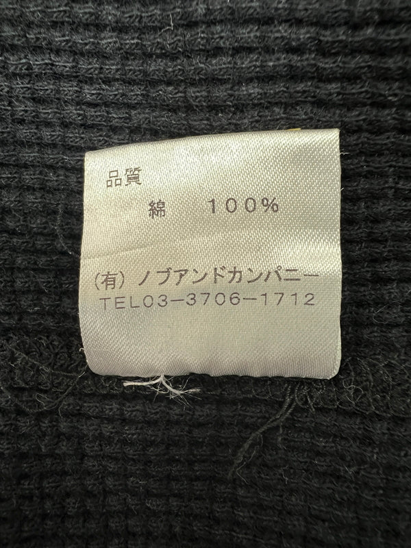 【中古品】【メンズ/レディース】 VANSON バンソン L/S PRINT THERMAL TEE ロングスリーブ プリント サーマル Tシャツ 長袖 トップス 178-260719-kk-09-hon サイズ：L カラー：BLACK 万代Net店