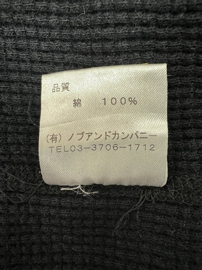 【中古品】【メンズ/レディース】 VANSON バンソン L/S PRINT THERMAL TEE ロングスリーブ プリント サーマル Tシャツ 長袖 トップス 178-260719-kk-09-hon サイズ：L カラー：BLACK 万代Net店