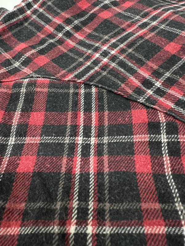 【中古品】【メンズ】 ACOUSTIC アコースティック L/S WESTERN FLANNEL CHECK SHIRT ロングスリーブ フランネル チェックシャツ 長袖 トップス 178-260720-kk-01-hon サイズ：S カラー：RED 万代Net店