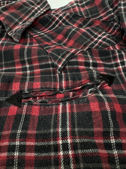 【中古品】【メンズ】 ACOUSTIC アコースティック L/S WESTERN FLANNEL CHECK SHIRT ロングスリーブ フランネル チェックシャツ 長袖 トップス 178-260720-kk-01-hon サイズ：S カラー：RED 万代Net店