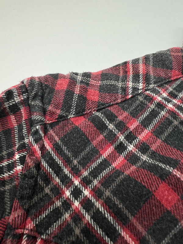 【中古品】【メンズ】 ACOUSTIC アコースティック L/S WESTERN FLANNEL CHECK SHIRT ロングスリーブ フランネル チェックシャツ 長袖 トップス 178-260720-kk-01-hon サイズ：S カラー：RED 万代Net店
