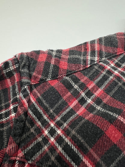 【中古品】【メンズ】 ACOUSTIC アコースティック L/S WESTERN FLANNEL CHECK SHIRT ロングスリーブ フランネル チェックシャツ 長袖 トップス 178-260720-kk-01-hon サイズ：S カラー：RED 万代Net店