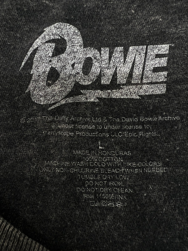 【中古品】【メンズ】 David Bowie デビット・ボーイ ALADDIN SANE S/S PRINT TEE アラジン・セイン ショートスリーブ プリント Tシャツ 半袖 トップス 178-260719-kk-7-hon サイズ：L カラー：BLACK 万代Net店