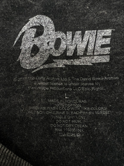 【中古品】【メンズ】 David Bowie デビット・ボーイ ALADDIN SANE S/S PRINT TEE アラジン・セイン ショートスリーブ プリント Tシャツ 半袖 トップス 178-260719-kk-7-hon サイズ：L カラー：BLACK 万代Net店