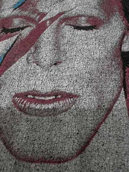 【中古品】【メンズ】 David Bowie デビット・ボーイ ALADDIN SANE S/S PRINT TEE アラジン・セイン ショートスリーブ プリント Tシャツ 半袖 トップス 178-260719-kk-7-hon サイズ：L カラー：BLACK 万代Net店