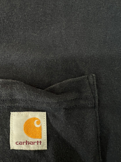 【中古品】【メンズ】 Carhartt カーハート 21SS WORKWEAR S/S POCKET T-SHIRT K87 ワークウェア ショートスリーブ ポケット Tシャツ 半袖 トップス 178-260719-kk-05-hon カラー：NAVY 万代Net店