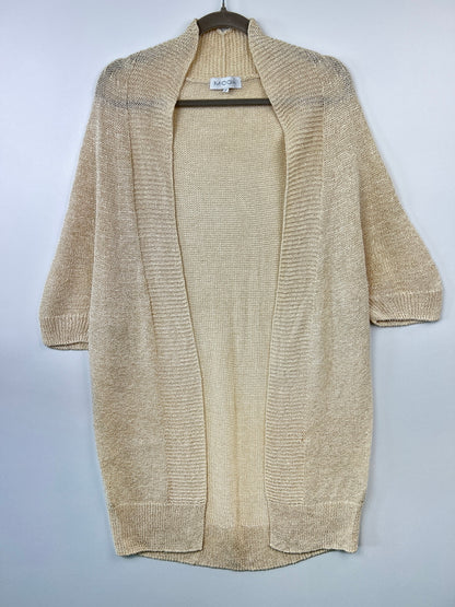 【中古品】【レディース】 MOGA モガ SUMMER KNIT CARDIGAN B0226BKD357 サマーニット カーディガン トップス 178-260719-kk-02-hon カラー：ベージュ 万代Net店