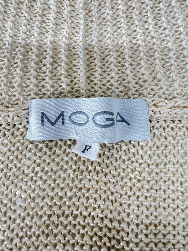 【中古品】【レディース】 MOGA モガ SUMMER KNIT CARDIGAN B0226BKD357 サマーニット カーディガン トップス 178-260719-kk-02-hon カラー：ベージュ 万代Net店