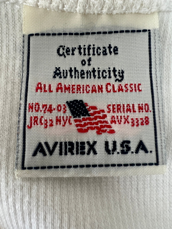 【中古品】【メンズ】 AVIREX アヴィレックス DAILY S/S V NECK T-SHIRT 617351 デイリー シリーズ ショートスリーブ Vネック Tシャツ 半袖 トップス 178-260719-kk-01-hon サイズ：L カラー：ホワイト 万代Net店