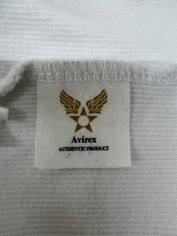 【中古品】【メンズ】 AVIREX アヴィレックス DAILY S/S V NECK T-SHIRT 617351 デイリー シリーズ ショートスリーブ Vネック Tシャツ 半袖 トップス 178-260719-kk-01-hon サイズ：L カラー：ホワイト 万代Net店