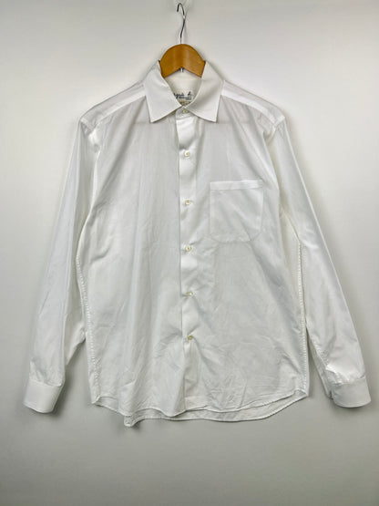 【中古品】【メンズ】 agnes b. アニエスベー L/S COTTON SHIRT 00010605 ロングスリーブ コットンシャツ 長袖 トップス 178-260720-kk-02-hon サイズ：3 カラー：ホワイト 万代Net店
