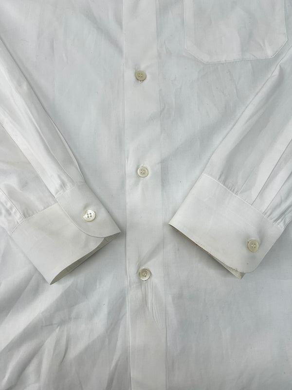 【中古品】【メンズ】 agnes b. アニエスベー L/S COTTON SHIRT 00010605 ロングスリーブ コットンシャツ 長袖 トップス 178-260720-kk-02-hon サイズ：3 カラー：ホワイト 万代Net店