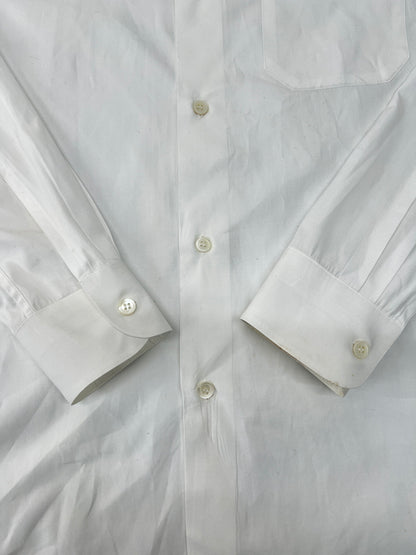 【中古品】【メンズ】 agnes b. アニエスベー L/S COTTON SHIRT 00010605 ロングスリーブ コットンシャツ 長袖 トップス 178-260720-kk-02-hon サイズ：3 カラー：ホワイト 万代Net店