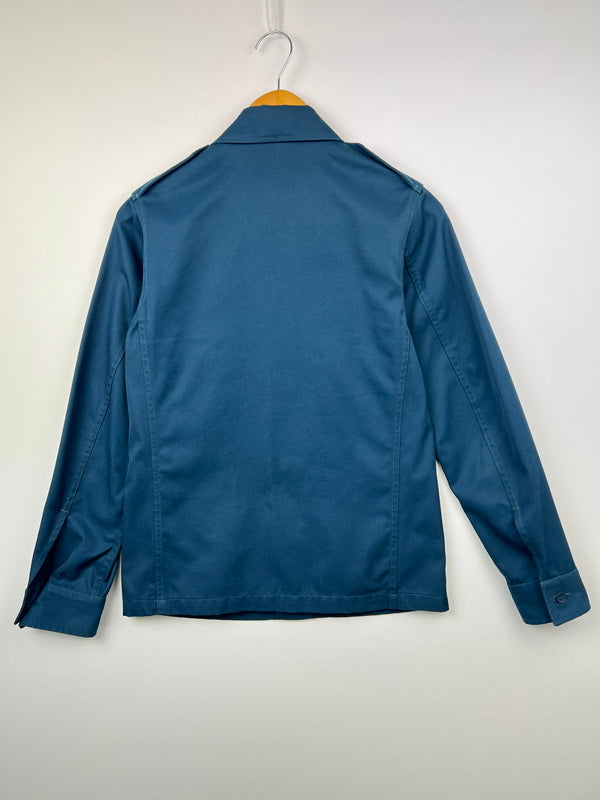 【中古品】【メンズ】 A.P.C アーペーセー MILITARY SHIRT JACKET ミリタリー シャツジャケット ライトアウター ワッペン付き 178-260720-kk-03-hon サイズ：S カラー：ネイビー 万代Net店