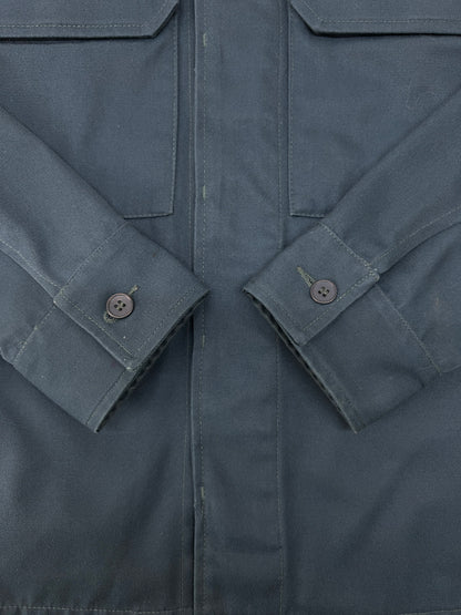 【中古品】【メンズ】 A.P.C アーペーセー MILITARY SHIRT JACKET ミリタリー シャツジャケット ライトアウター ワッペン付き 178-260720-kk-03-hon サイズ：S カラー：ネイビー 万代Net店