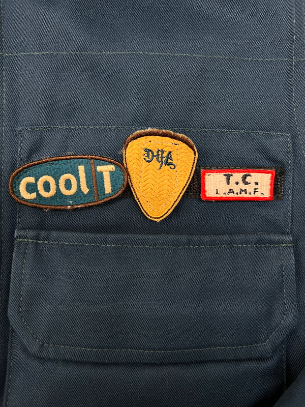 【中古品】【メンズ】 A.P.C アーペーセー MILITARY SHIRT JACKET ミリタリー シャツジャケット ライトアウター ワッペン付き 178-260720-kk-03-hon サイズ：S カラー：ネイビー 万代Net店
