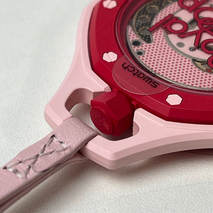 【未使用品】【レディース】 SWATCH × AUDEMARS PIGUET/ROYAL POP OTTO ROSSO スウォッチ オーデマピゲ ロイヤルポップ SSX03R100N ピンク ポケットウォッチ 懐中時計 付属有 195-260722-SS-03-ich 万代Net店