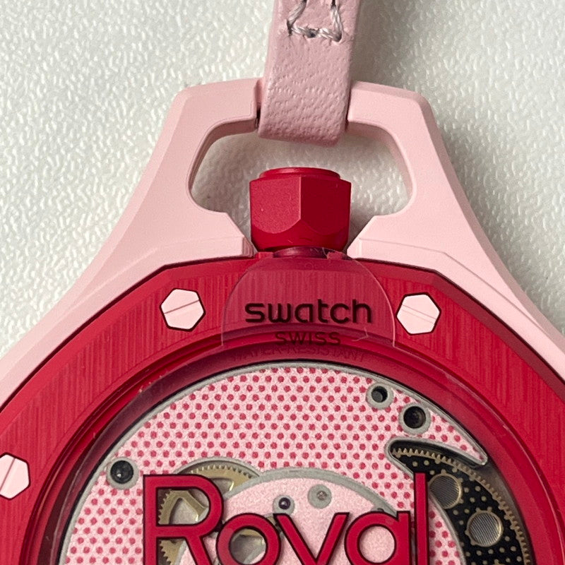 【未使用品】【レディース】 SWATCH × AUDEMARS PIGUET/ROYAL POP OTTO ROSSO スウォッチ オーデマピゲ ロイヤルポップ SSX03R100N ピンク ポケットウォッチ 懐中時計 付属有 195-260722-SS-03-ich 万代Net店