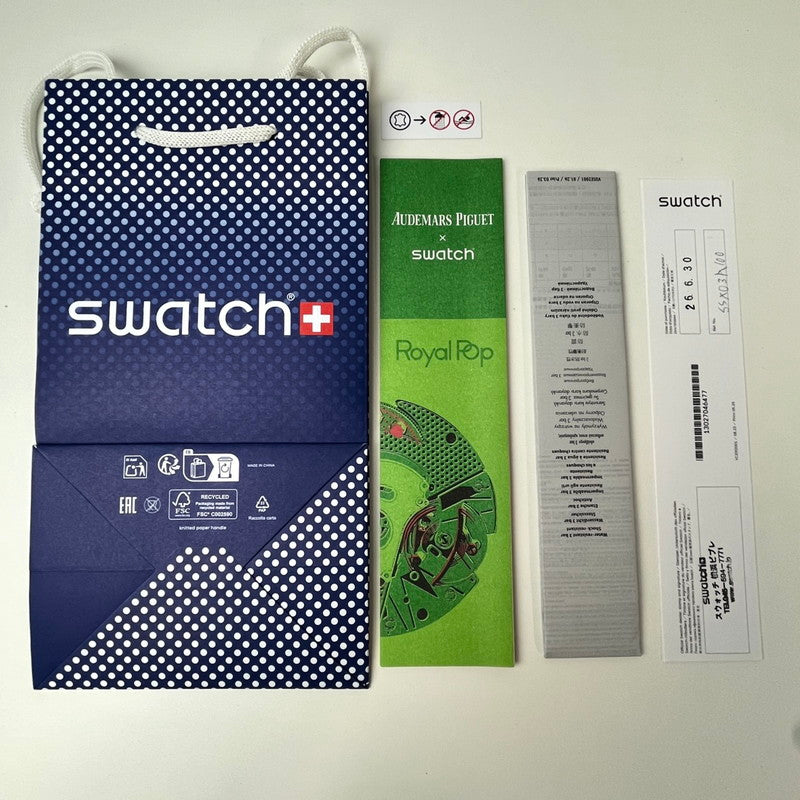 【未使用品】【レディース】 SWATCH × AUDEMARS PIGUET/ROYAL POP OTTO ROSSO スウォッチ オーデマピゲ ロイヤルポップ SSX03R100N ピンク ポケットウォッチ 懐中時計 付属有 195-260722-SS-03-ich 万代Net店