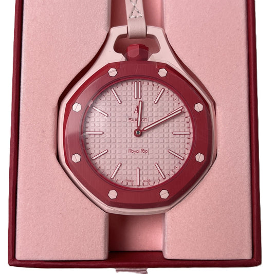 【未使用品】【メンズ】 SWATCH × AUDEMARS PIGUET/ROYAL POP OTTO ROSSOオーデマピゲ ロイヤルポップ SSX03R100N ピンク 195-260722-SS-02-ich 万代Net店