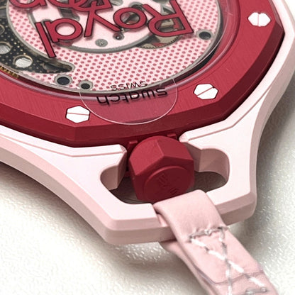 【未使用品】【メンズ】 SWATCH × AUDEMARS PIGUET/ROYAL POP OTTO ROSSOオーデマピゲ ロイヤルポップ SSX03R100N ピンク 195-260722-SS-02-ich 万代Net店