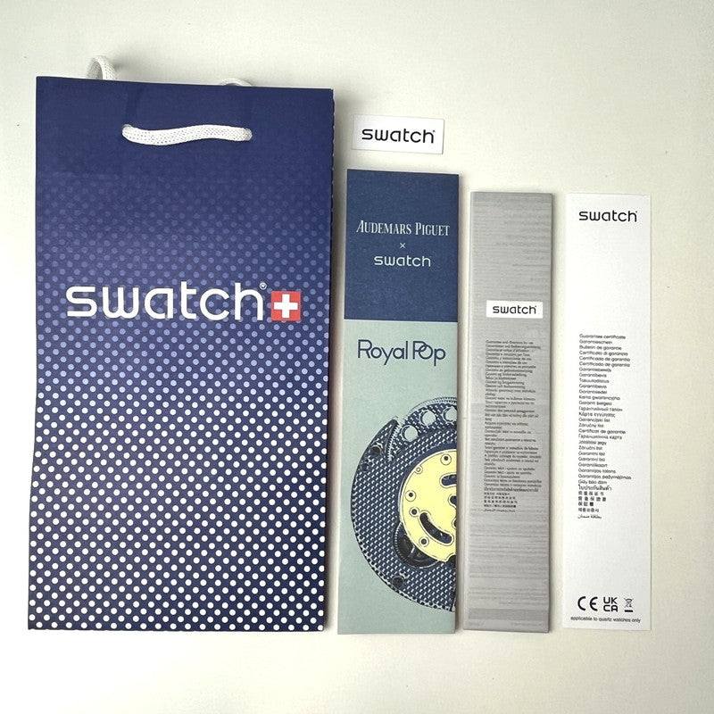 【未使用品】【メンズ】 SWATCH × AUDEMARS PIGUET/ROYAL POP OTTO ROSSOオーデマピゲ ロイヤルポップ SSX03R100N ピンク 195-260722-SS-02-ich 万代Net店