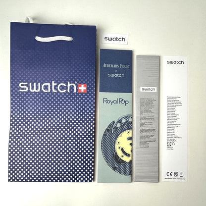 【未使用品】【メンズ】 SWATCH × AUDEMARS PIGUET/ROYAL POP OTTO ROSSOオーデマピゲ ロイヤルポップ SSX03R100N ピンク 195-260722-SS-02-ich 万代Net店