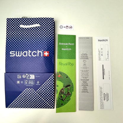 【未使用品】【メンズ】 SWATCH × AUDEMARS PIGUET/ROYAL POP OTTO ROSSOオーデマピゲ ロイヤルポップ SSX03R100N ピンク 195-260722-SS-02-ich 万代Net店