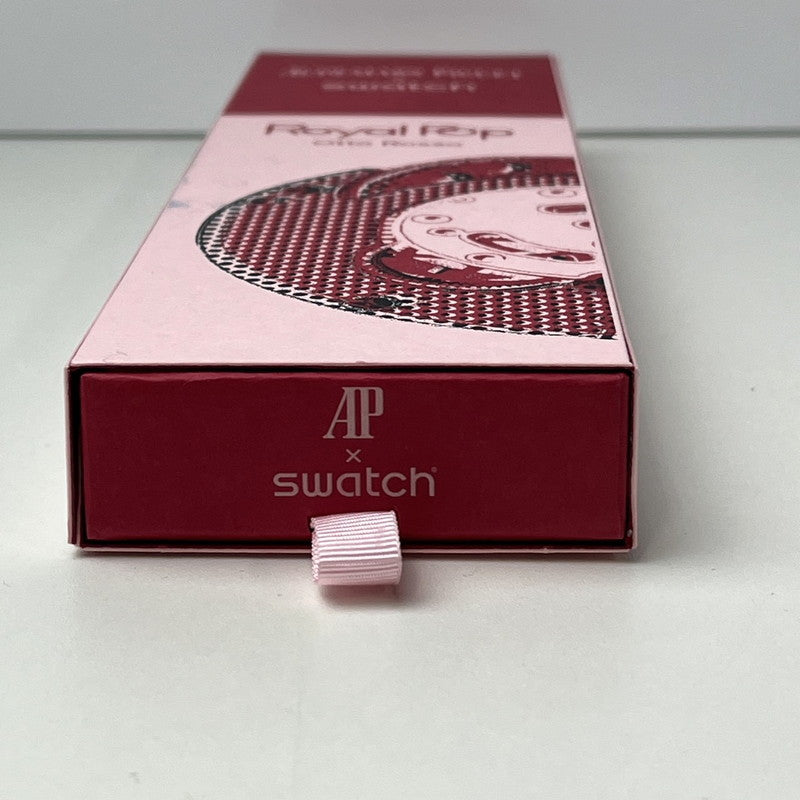 【未使用品】【メンズ】 SWATCH × AUDEMARS PIGUET/ROYAL POP OTTO ROSSOオーデマピゲ ロイヤルポップ SSX03R100N ピンク 195-260722-SS-02-ich 万代Net店