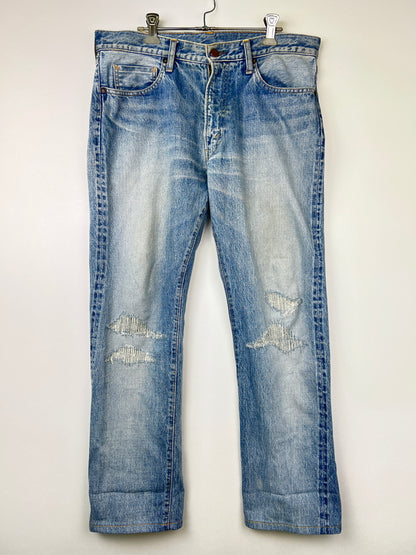 【中古品】【メンズ】 STANDARD CALIFORNIA スタンダードカリフォルニア Damage Denim Pants ダメージデニムパンツ ボトムス 178-260809-SH-13-hon サイズ：32 カラー：インディゴ 万代Net店