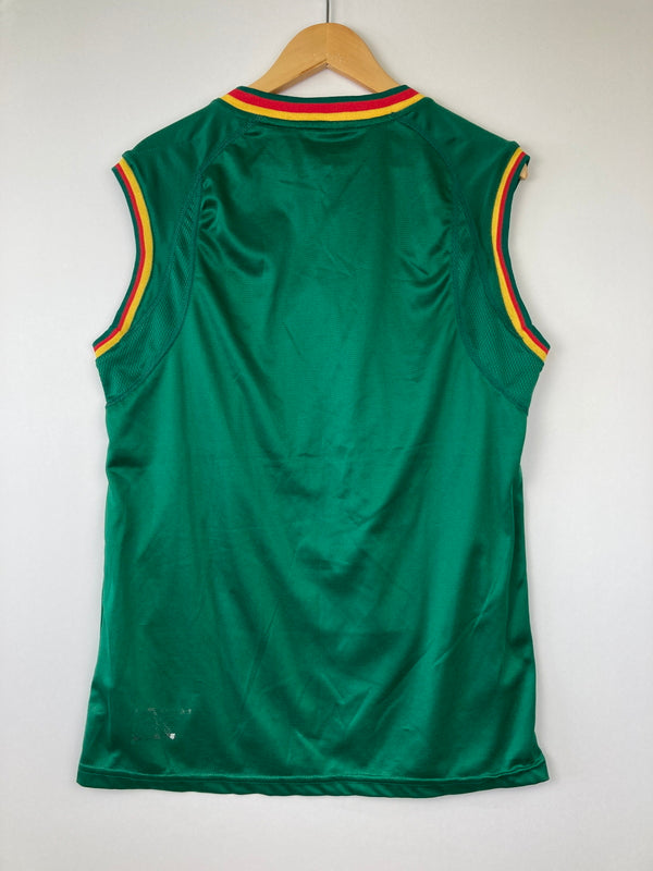 【中古品】【メンズ】 PUMA プーマ Cameroon 2002 Home Sleeveless Shirt 760054 カメルーン代表 2002 ホーム ノースリーブ シャツ トップス 178-260807-SH-01-hon サイズ：L カラー：グリーン 万代Net店